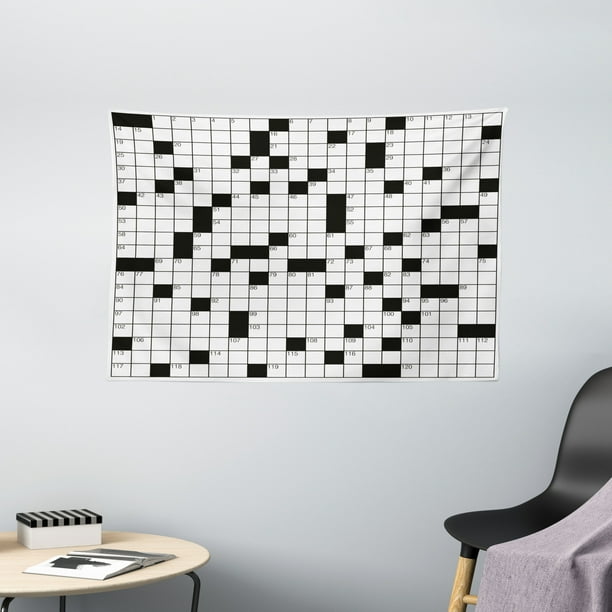 Word Search Puzzle Tapestry Classical Crossword With Black And White Bo Numbers Wall Hanging For Bedroom Living Room Dorm Decor 60w X 40l Inches By Ambesonne - Wall Mounted Crossword Puzzles Word Search Puzzle Tapestry Classical Crossword With Black And White Bo Numbers Wall Hanging For Bedroom Living Room Dorm Decor 60w X 40l Inches By Ambesonne - Wall Mounted Crossword Puzzles