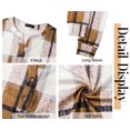 thumbnail image 5 of Fantaslook V Neck Button Sweatshirt for Women Pullover Long Sleeve Shirts Fall Fashion Tunic Tops, 5 of 7