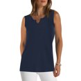 thumbnail image 2 of aidice Cotton Tank Top for Women Fitted Sleeveless Breathable Tanks Solid Color Summer Casual Top, 2 of 7