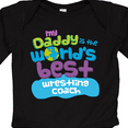thumbnail image 4 of Inktastic Daddy is Worlds Best Wrestling Coach Boys or Girls Long Sleeve Baby Bodysuit, 4 of 5