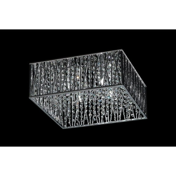 4 Light Flush Mount in Metropolitan Style 16.25 inches Wide By 7.25 inches High Bailey Street Home 372-Bel-1177060