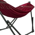 thumbnail image 6 of Tranquillo Adjustable Hammock Stand / Collapsible Hammock with Stand – Picnic Hammock Stand and 2 Layered Polyester Hammock Net for 2 Persons with Carry Bag - Supports up to 550lbs, Red, 6 of 12