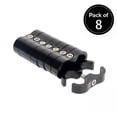 thumbnail image 2 of BUYISI 8Pcs Hose Separator Clamp Fitting Connector 4An 6An Oil Fuel Hose Line Black New An6, 2 of 5
