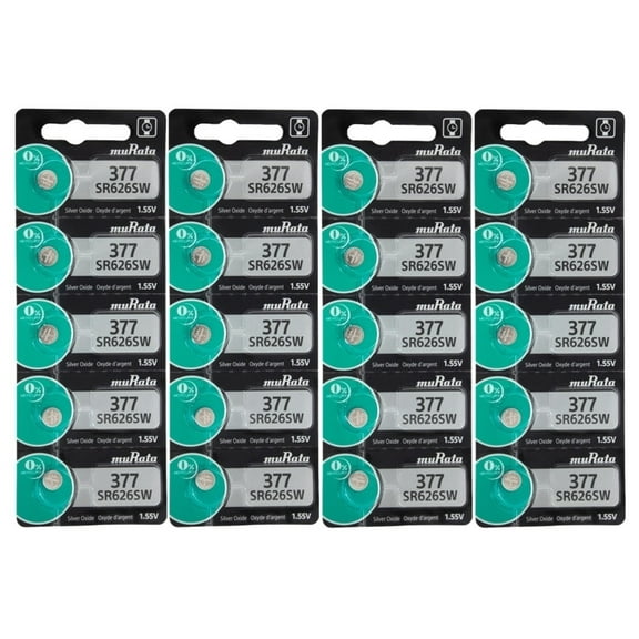 MuRata 377 / 376 Watch Batteries (Pack of 20)