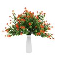thumbnail image 3 of 40 Unids Flores Artificiales Plantas Al Aire Libre, 40 Ramas Faux Plastic Greenery Arbustos Plantas Naranja, 3 of 8