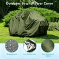 thumbnail image 2 of HOMEYA Riding Lawn Mower Tractor Cover Waterproof UV Protector Heavy Duty Fits Decks up to 72"x54'' Storage Cover, Green, 2 of 8