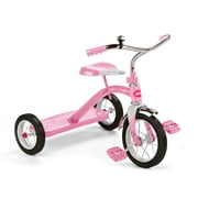 Radio Flyer 34GX Kids Tricycle classique à cadre en acier avec sonnette de guidon, rose