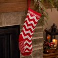 thumbnail image 3 of Knitted Festive Christmas Stocking for Christmas Tree Hanging Decor, Soft Wool Gift Sock Ornament for Fireplace Mantel and Home, 3 of 6