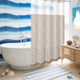 thumbnail image 5 of No Hook Shower Curtain, Beige Pink Floral Shower Curtains for Bathroom with See Through Top Window, Spring Flowers Waterproof & Washable Bath Curtain Narrow 54"x78", 5 of 9
