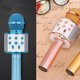 thumbnail image 4 of Cateissary Micrófono Bluetooth inalámbrico de mano para teléfono inteligente, altavoz para cantar, micrófono para el hogar, KTV, fiesta al aire libre Cables de audio/vídeo azul, 4 of 6
