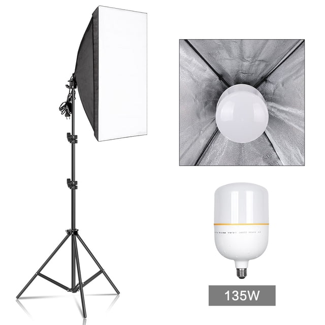 Photography Softbox Lighting Kits 50x70CM Professional Continuous Light System Soft Box For Photo Studio Equipment ,Easy to Use