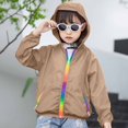 thumbnail image 2 of Posijego Toddler Kids Sun Protection Jacket Spring Summer Long Sleeve Hooded Full Zip Jackets for Outdoor, 2 of 5