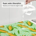 thumbnail image 5 of Sikiie Corn 7 Dish Drying Mat, Kitchen Counter Mat, Self Drying Mat for Kitchen Counter Dish Drying Pad ,for Dishes, Utensils, Pots and Pans（24" x 18"）, 5 of 7