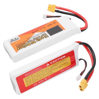 Blomiky 2 Pack 7.4V 2200mAh LiPo Batteries With Deans T Plug & USB Charger | For RC Cars, Trucks, Drones