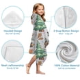 thumbnail image 7 of Fall Hedgehog Pattern Hooded Bath Towel，50"x30" for Ages 3 To 12 Kids, Quick Dry Lightweight Soft Microfiber Hood Beach Towel Cover Up for Kids, 7 of 7