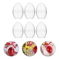 thumbnail image 1 of 10pcs Clear Plastic Fillable Balls for Craft Decor Reusable Shatterproof Perfect Size, 1 of 9