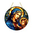 thumbnail image 2 of Nativity Scene Stained Glass Suncatcher Christmas Nativity Scene Window Hanging Stained Glass for Christmas Nativity Scene Suncatchers for Window Stained Glass, 2 of 8
