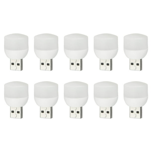 Luces de libro USB LED Billuyoard 10 Uds luz blanca 360 grados Interior móvil dormitorio