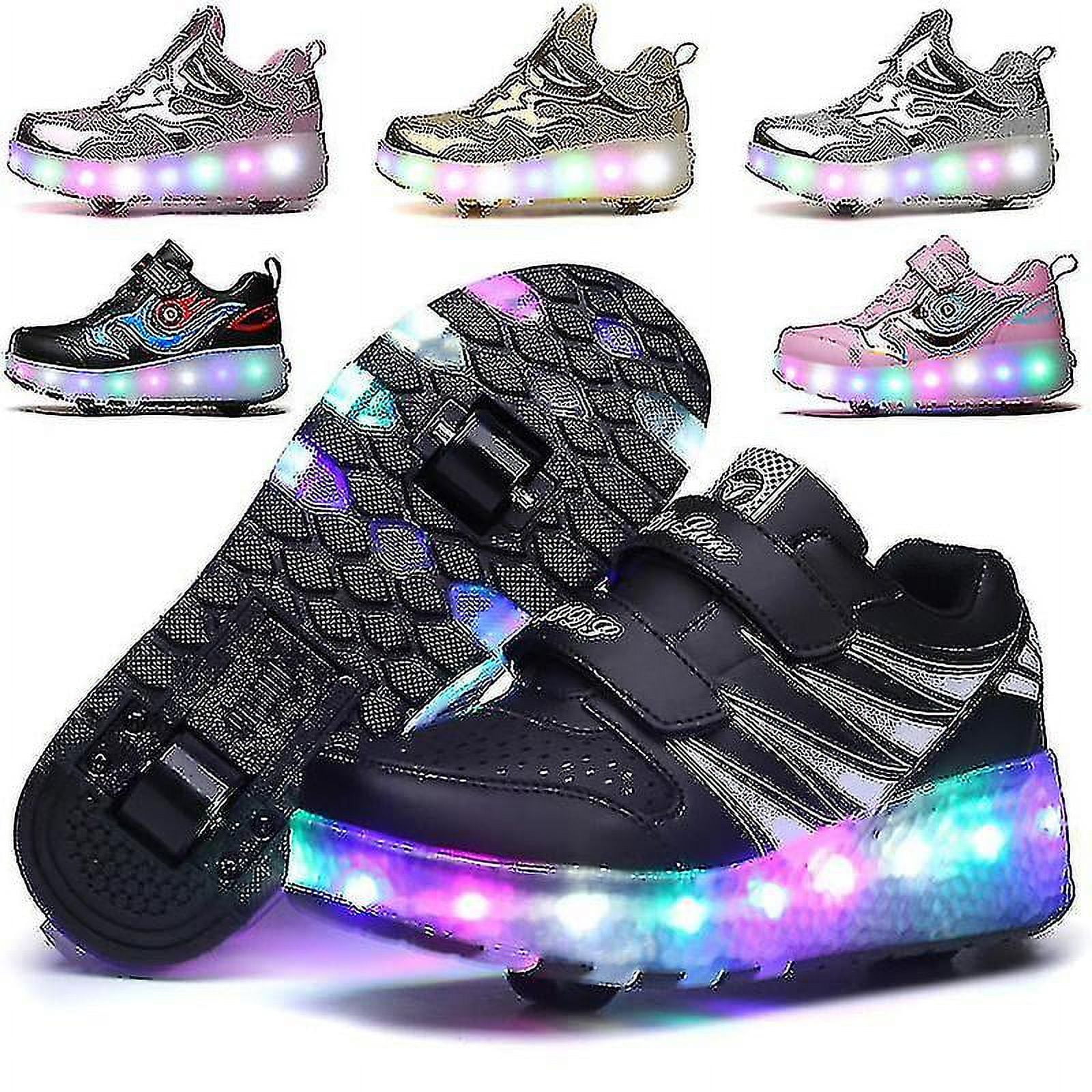 Chaussures LED Avec Roulettes Pour Enfants | USB Rechargeable - Patins à Roulettes Amovibles