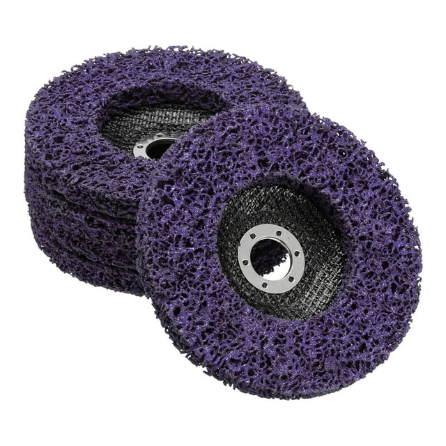 Uxcell 5 Pcs Roues Dénudées 6"x7/8 Pouces pour Moulin d'Angle Violet