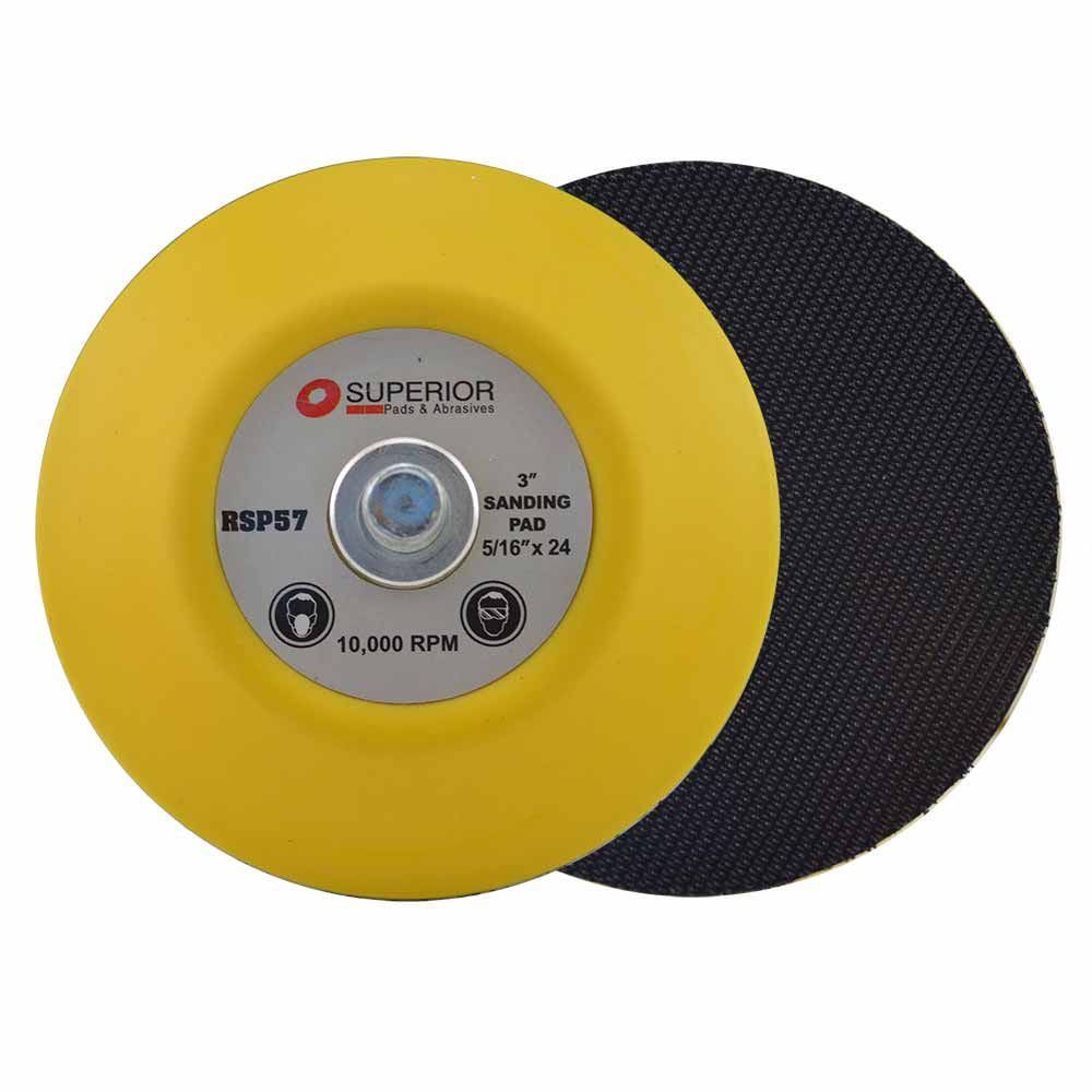 3'' 75mm Hook and Loop Backing Pad 5/16'' Thread For Air Sander Sadning Discs
