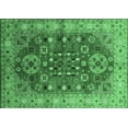 thumbnail image 1 of Ahgly Company Indoor Rectangle Oriental Emerald Green Industrial Area Rugs, 2' x 3', 1 of 4