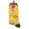 thumbnail image 3 of Oooh Yeah Women's Colorful Crew Socks, Funny Cute Cat Socks, Purrito, 3 of 3