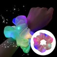 thumbnail image 3 of Gomas cabello con , Gomas cabello con , Gomas cabello con , Gomas cabello elásticas luminosas par , Rosado Baoblaze Scrunchies para el cabello con luz, 3 of 8
