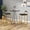 Black+Gold, variant on Counter Height Bar Stools Set of 2, 26" Modern Velvet Counter Stools with Low Back and Footrest, Upholstered Bar Chairs for Kitchen Island, Bar, Counter, White+Gold