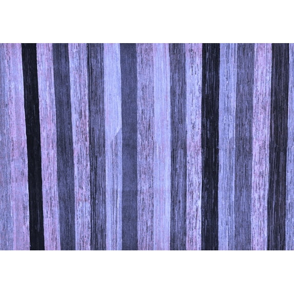 Ahgly Company Machine Washable Indoor Rectangle Abstract Blue Modern Area Rugs, 2' x 4'