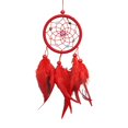 thumbnail image 4 of Adorno colgante de pared perfecl macramé de hadas colgante de pluma decorativo hecho a mano para El hogar Rojo, 4 of 8