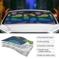thumbnail image 5 of Bingfone Abstract Bright Pineapple Fruit Retro Car Windshield Sun Shade Protector Keep Your Vehicle Cool Sun Shield Visor Cover Foldable For Car Truck Suv-Small, 5 of 9