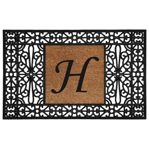 Duchess Monogram Doormat 30" x 48" (Letter H)