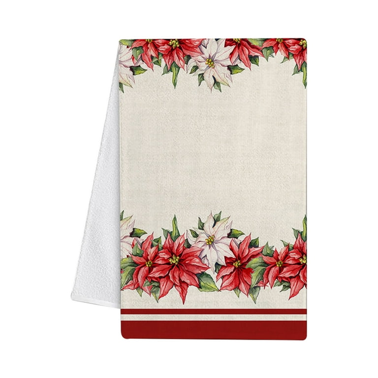 Fleur de lis Christmas Kitchen Towel, Farmhouse Dish Towel –  Candicouturedesigns