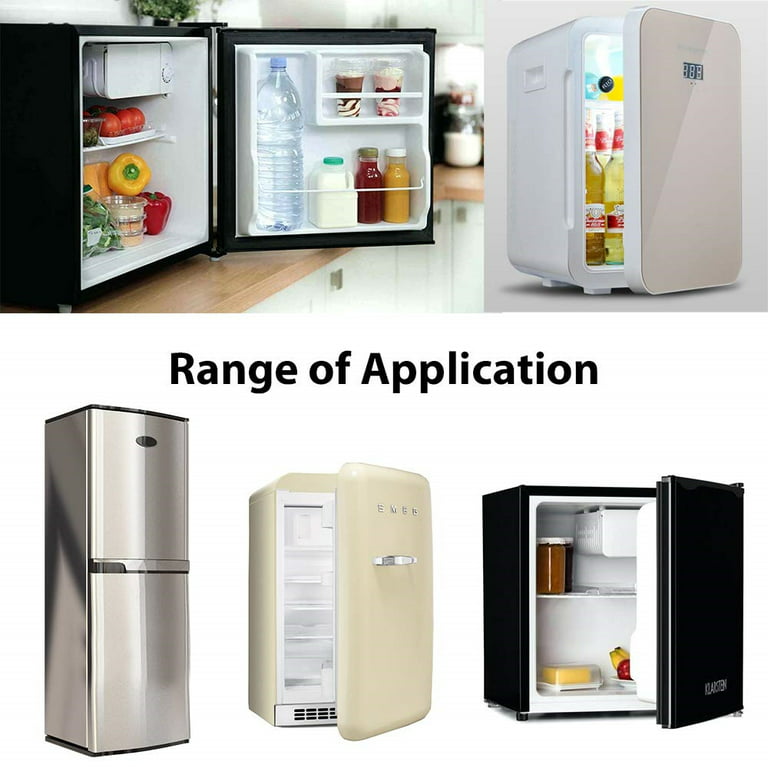Laidan 2pcs Refrigerator Lock Fridge Freezer Door Lock Catch Toddler Kids Child Cabinet Locks-White, Gray