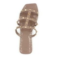 thumbnail image 3 of LAVRA Women's Jelly Studded Sandals Summer Flip Flop Gladiator Shoes, 3 of 4