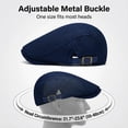 thumbnail image 5 of Minzimin Mens Mesh Newsboy Hat Breathable Summer Flat Cap Beret Gatsby Ivy Driving Hat Adjustable Golf Cap, 5 of 5