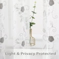 thumbnail image 3 of Semi Sheer Curtains, Floral Embroidered Voile Grommet Light Filtering Curtain Valance, 3 of 9
