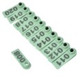 thumbnail image 3 of 1-100 Number Plastic Livestock Ear Tag Animal Tag for Goat Sheep Pig (Green), 3 of 5