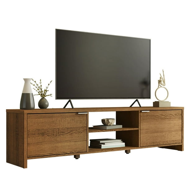 Mueble Mesa Para Tv Rack Madesa 2 Puertas Hasta 80 Marron