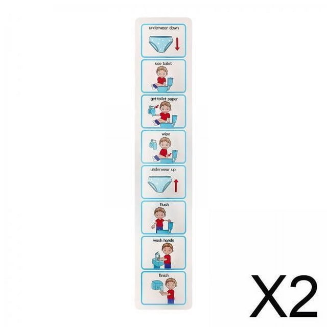 Horario visual,Tabla para ir al baño Horario visual para ir al baño para niños,Horario visual para tabla de rutinas de baño para niños,Gráfico de bolsillo para el para