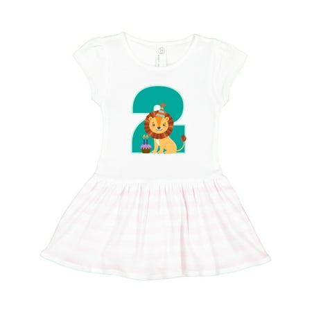 

Inktastic 2nd Birthday Jungle Theme Gift Toddler Girl Dress