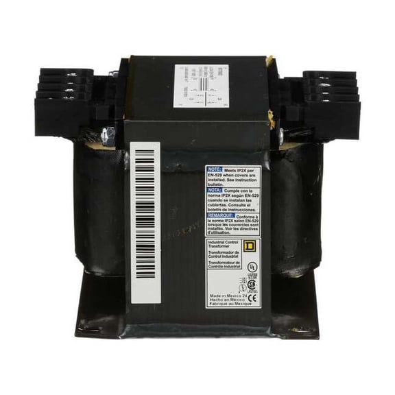 Control Transformer, 500 VA, Not Rated, 24V AC, 120/240V AC 9070T500D23