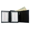 thumbnail image 4 of TexanBull Men's Cowhide Leather Large European Trifold Wallet Hipster, 4 of 7