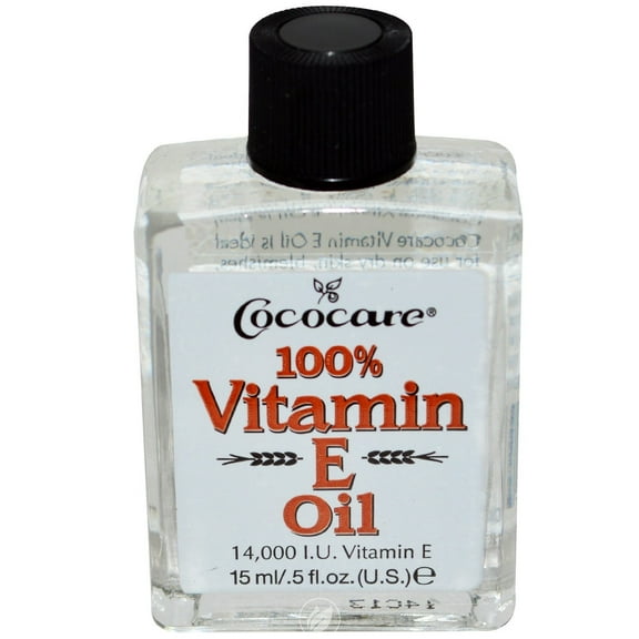Cococare 100% Vitamin E Oil -- 14000 IU - 0.5 fl oz, Pack of 2