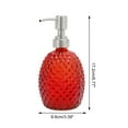 thumbnail image 4 of Unique Bargains 1 Pc Reusable Pineapple Shape Soap Dispenser 11.84oz Red Silver Tone, 4 of 6