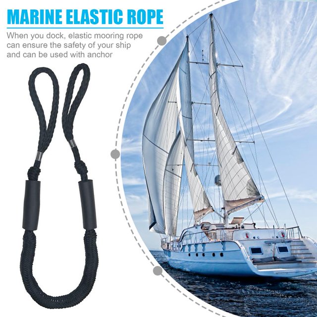 Línea de muelle Bungee Cuerda de ancla de amarre elástica marina portátil muelle de barco cable de línea de muelle de conexión elástica equipo de Kayak ajustable FLhrweasw Nuevo