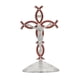 thumbnail image 4 of Figura de cruz de pie, estatua de cruz, adorno de mesa, estatua de crucifijo de Jesús Plata Rojo, 4 of 9