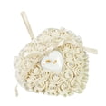 thumbnail image 1 of Funie Boîte de Rangement pour Bagues de Mariage en Forme de Cœur avec Strass Rose Synthétique, 1 of 8