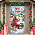 thumbnail image 5 of Vintage Truck Christmas Banner with Gifts Snowy Scenery for Holiday Party Indoor Outdoor Decoration, 5 of 9
